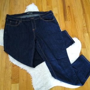 Dark Wash Old Navy Flirt Skinny Jeans Size 14